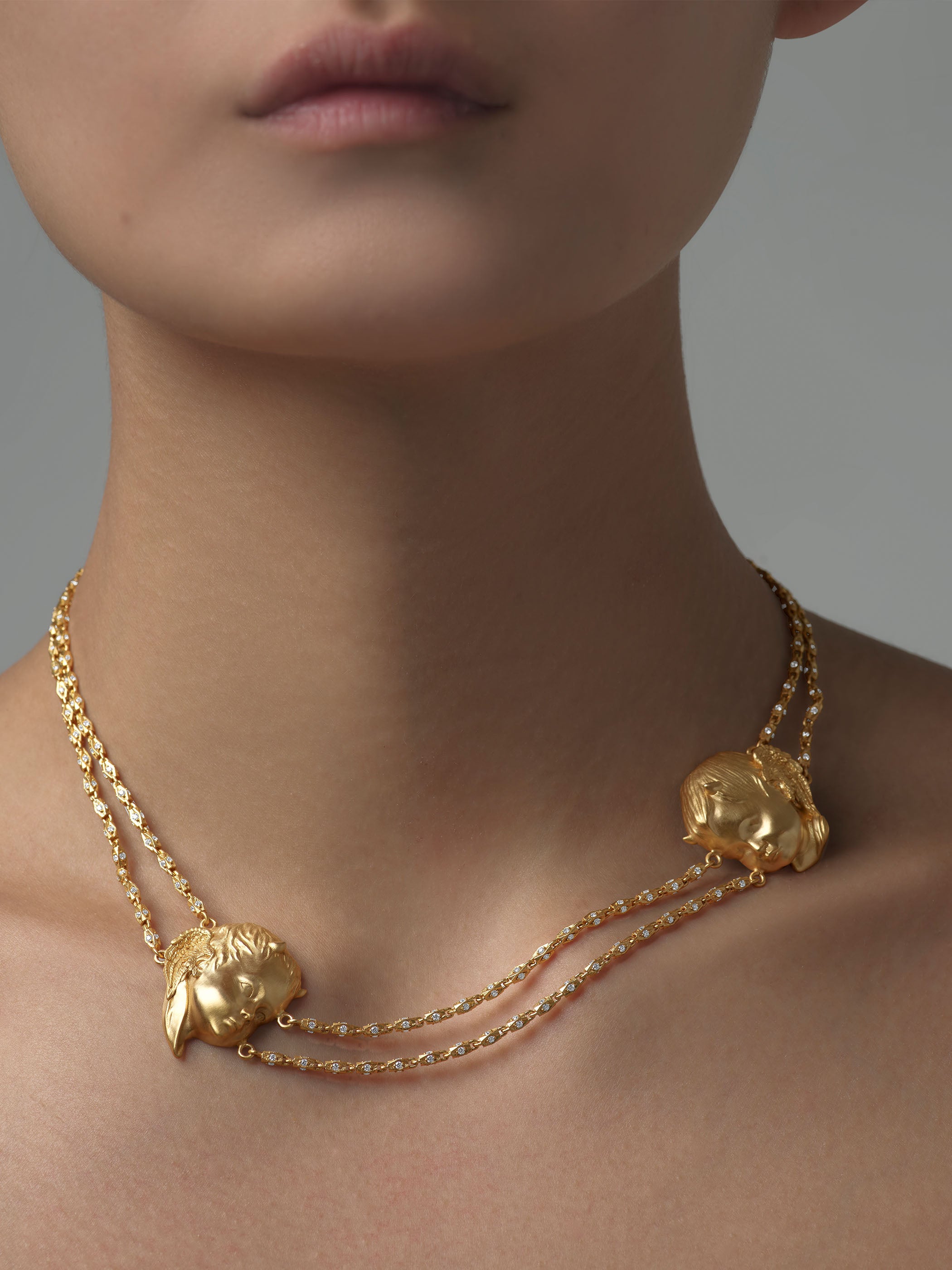 Angel-Devil Double Necklace