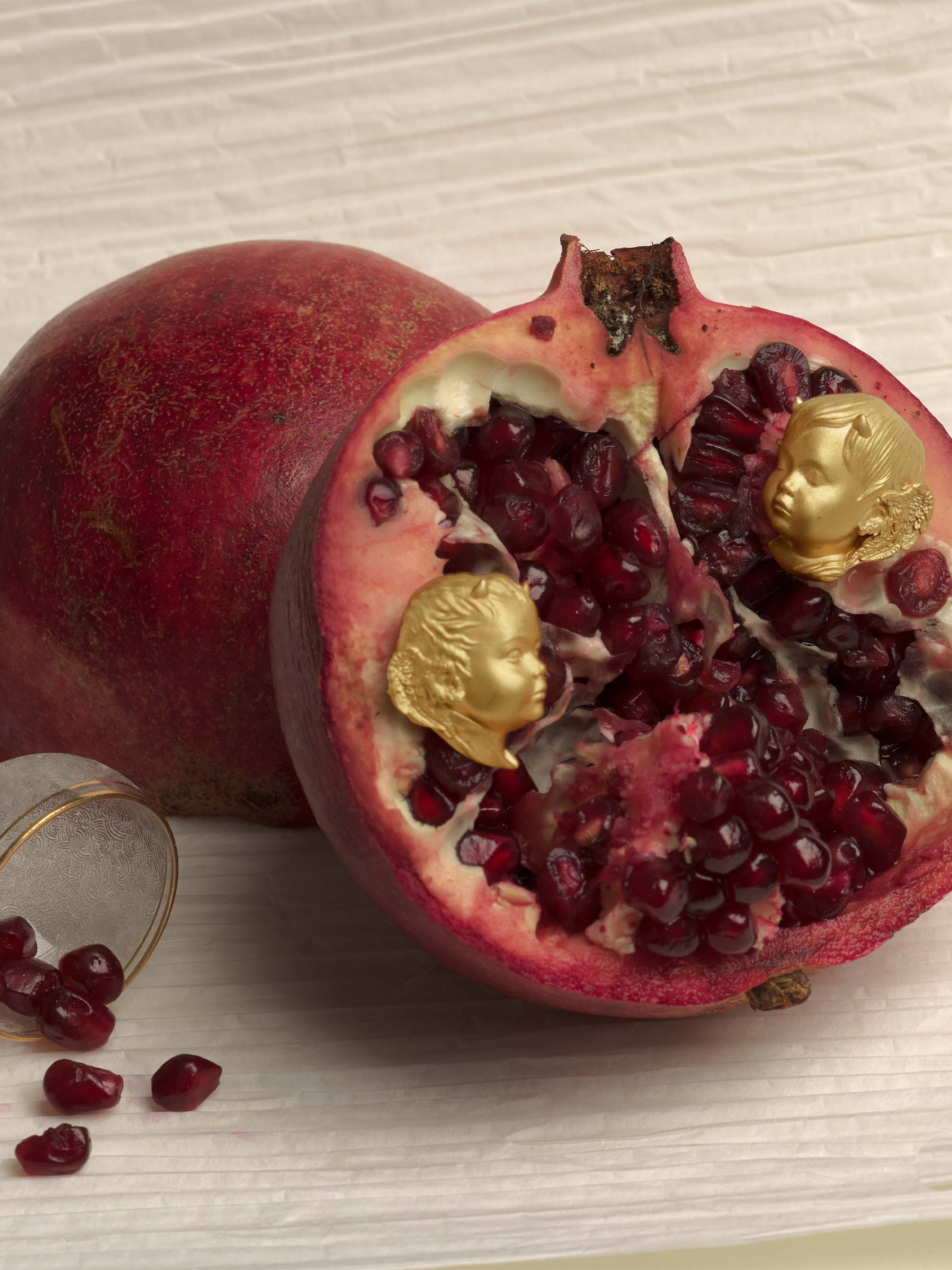 Angel-Devil Brooch Set