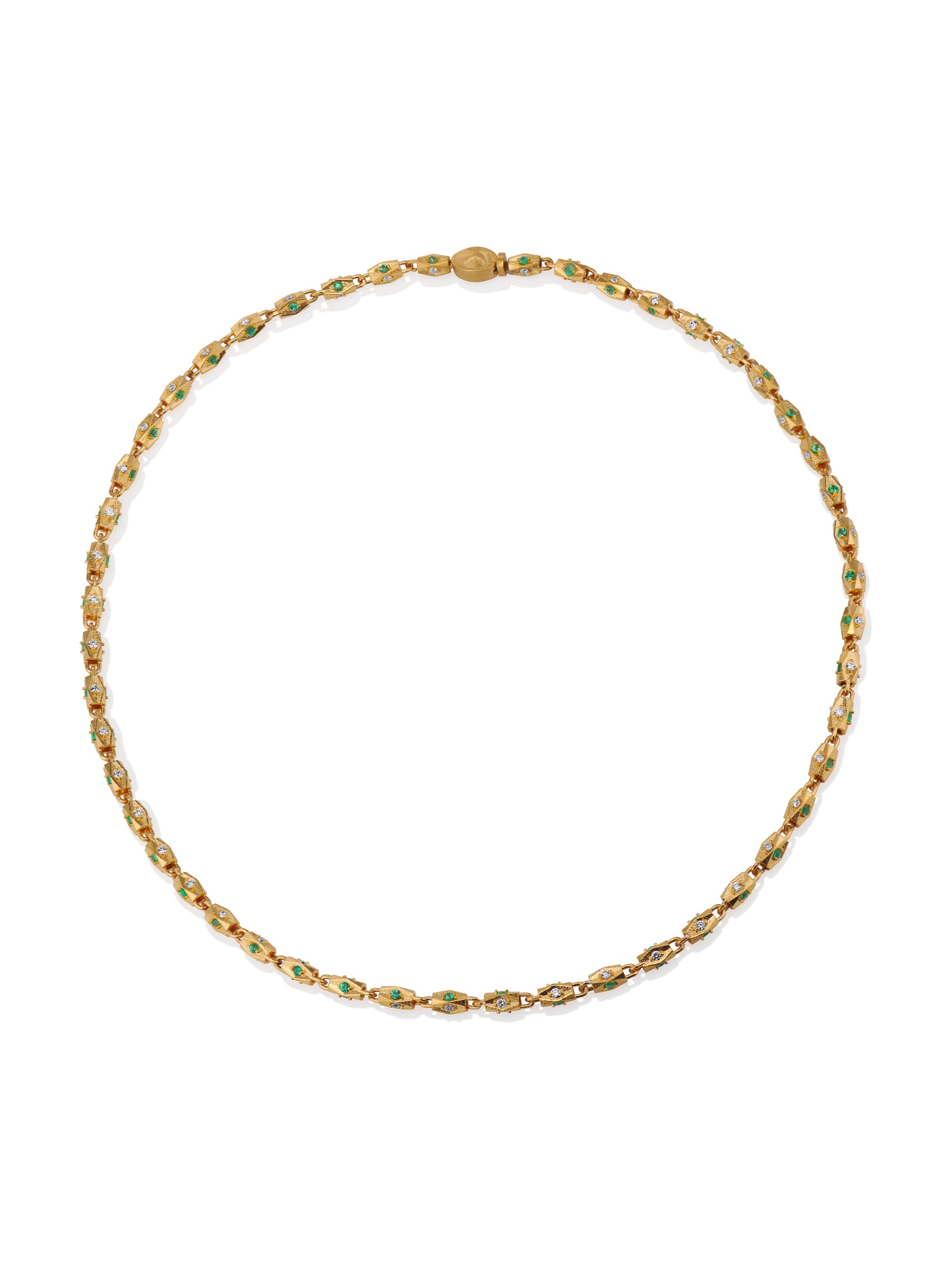 Medium Mother Chain with Emerald and Diamond