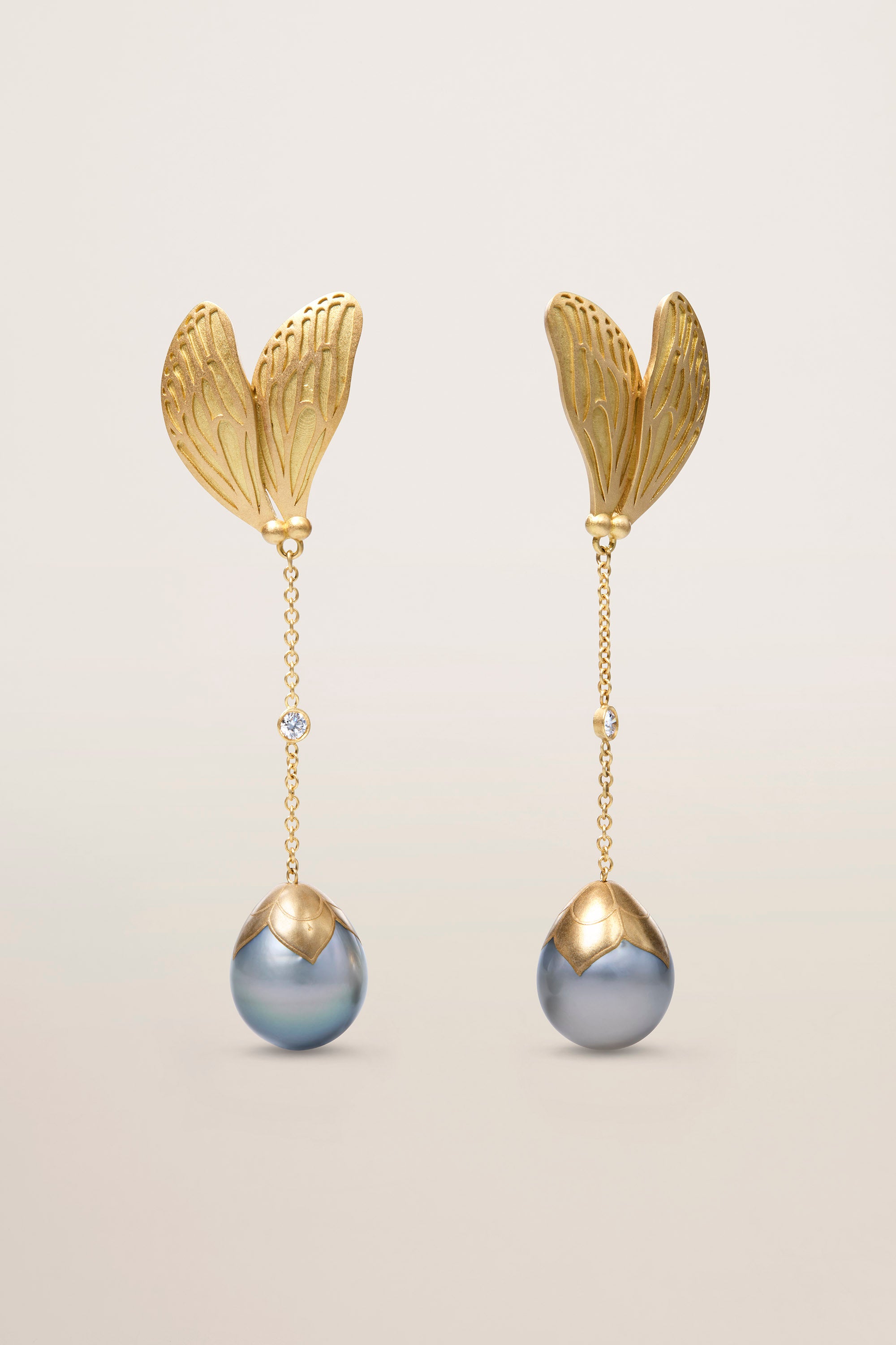 Double Wing Cicada Earring