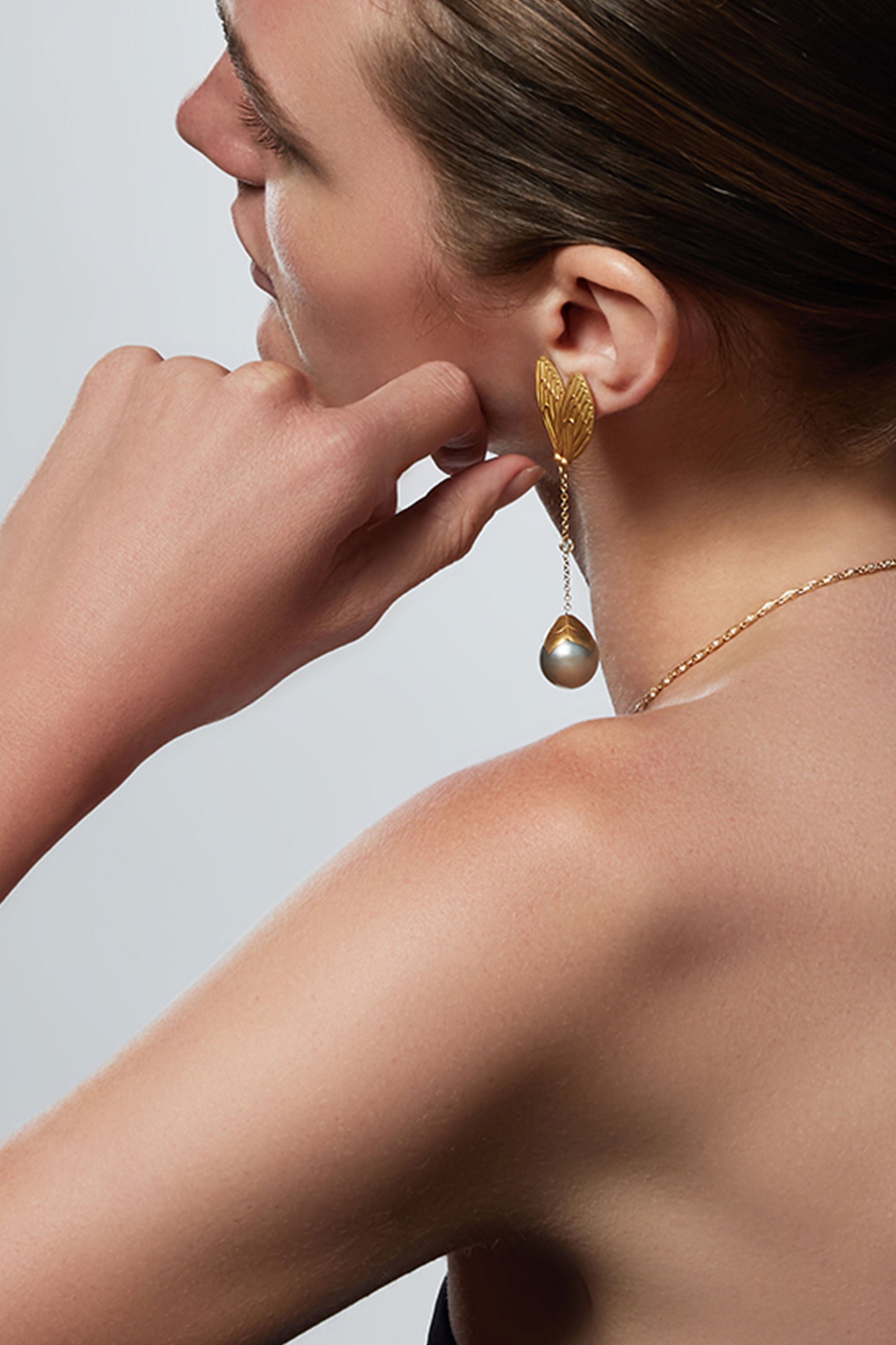 Double Wing Cicada Earring