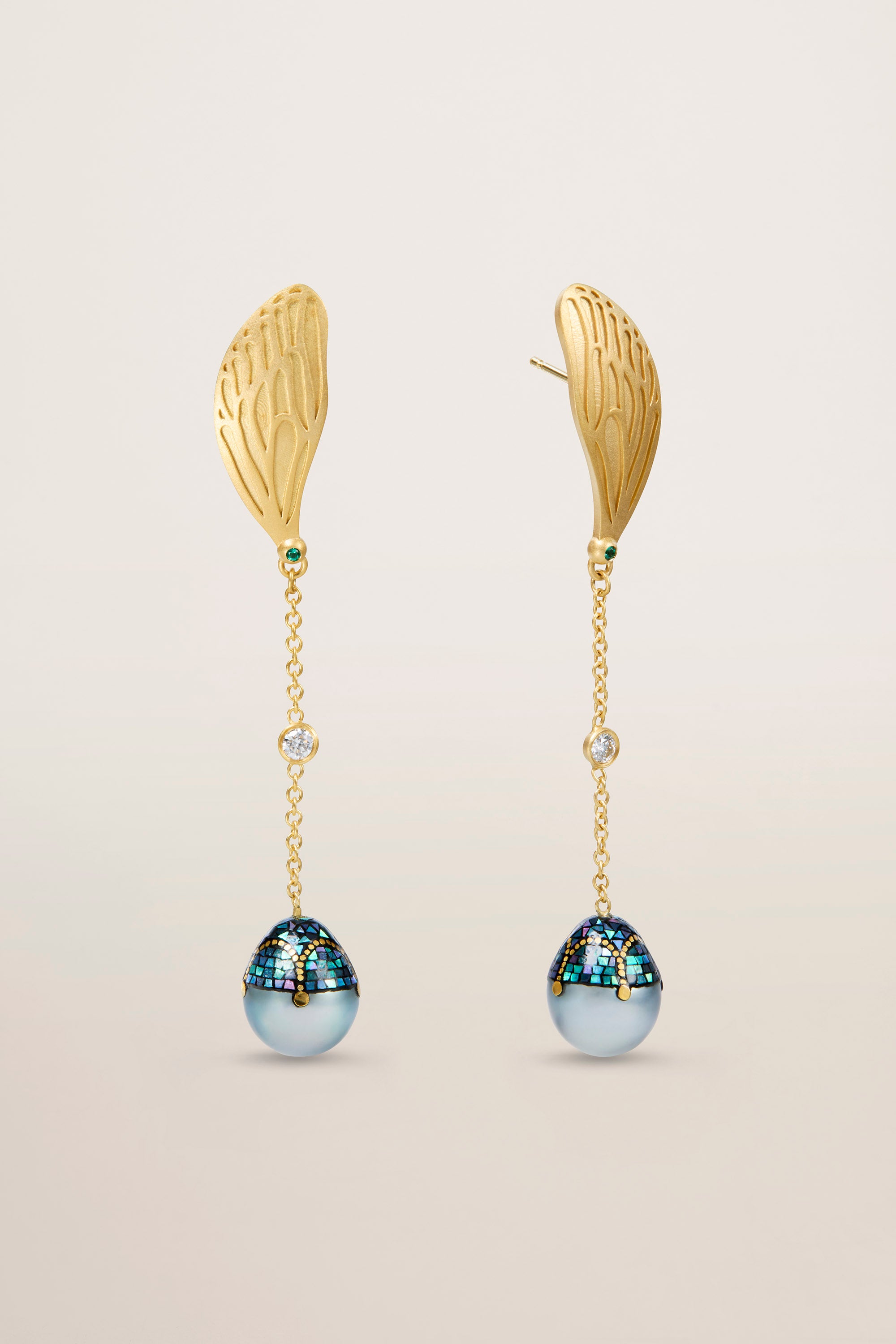 Single Wing Cicada Earring