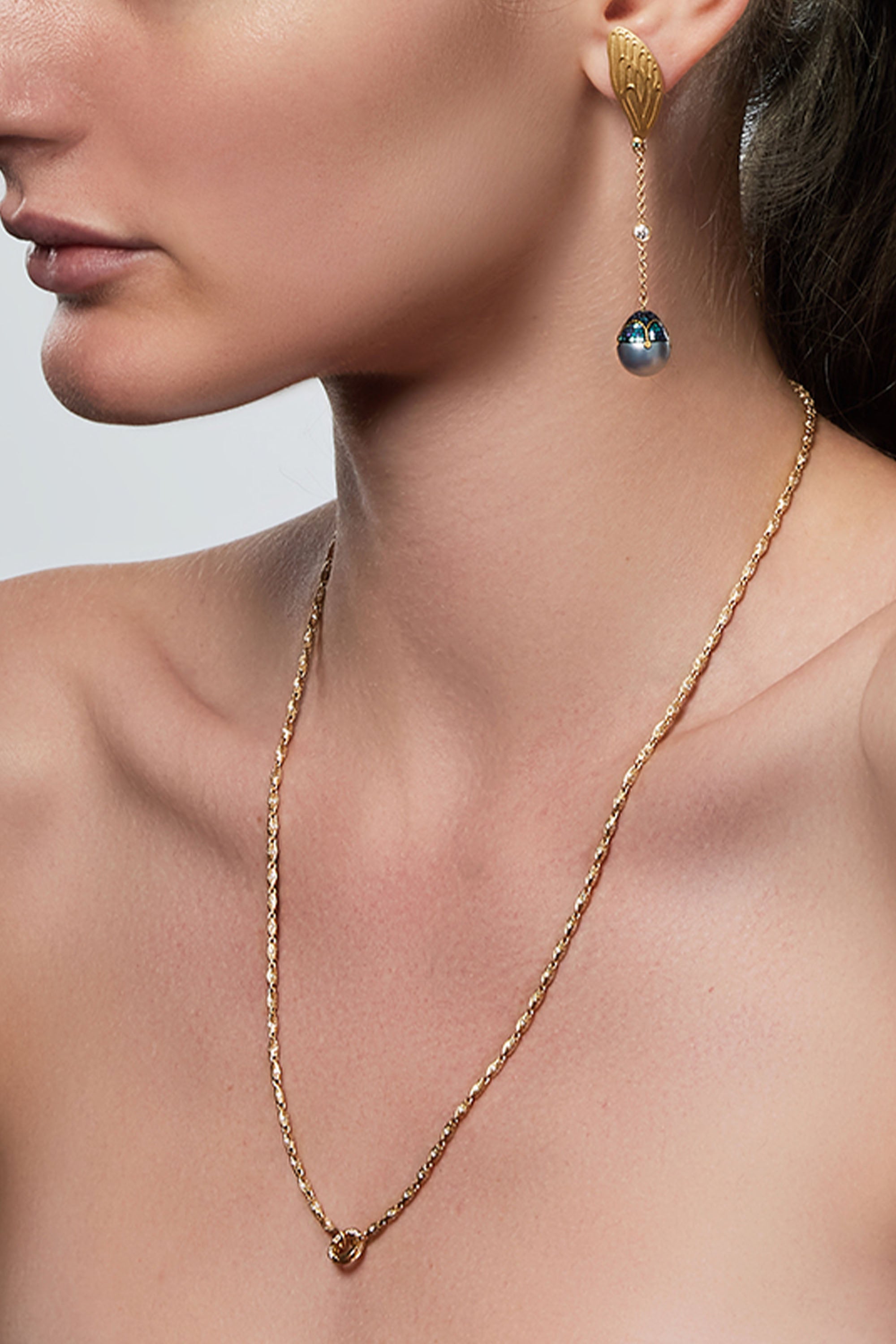 Single Wing Cicada Earring
